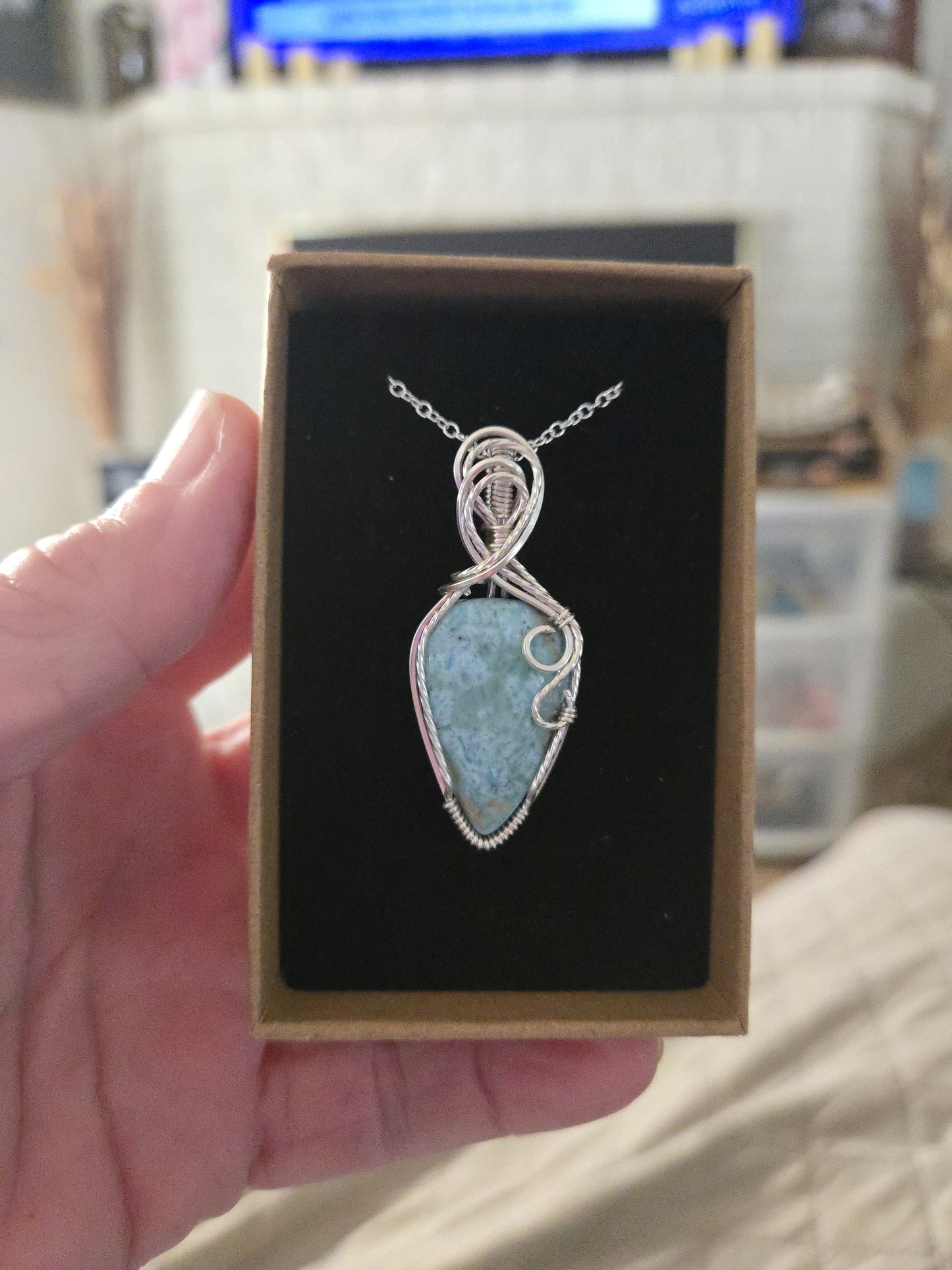 Larimar in Sterling Silver !!