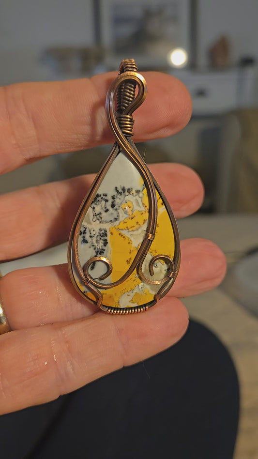Maligano Jasper in Antiqued Copper