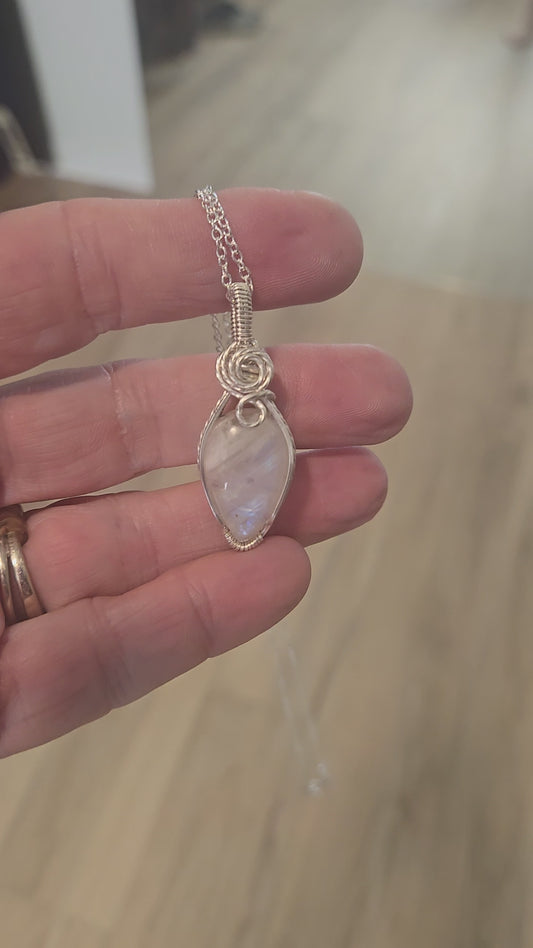 Moonstone in Sterling Silver Wire