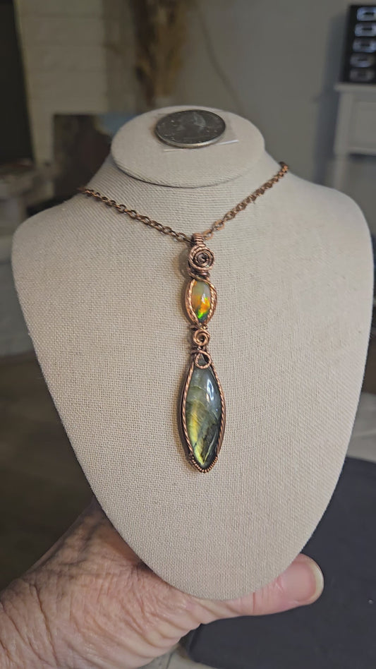 Ethiopian Opal and Labradorite