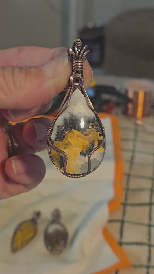Maligano Jasper in Antiqued Copper