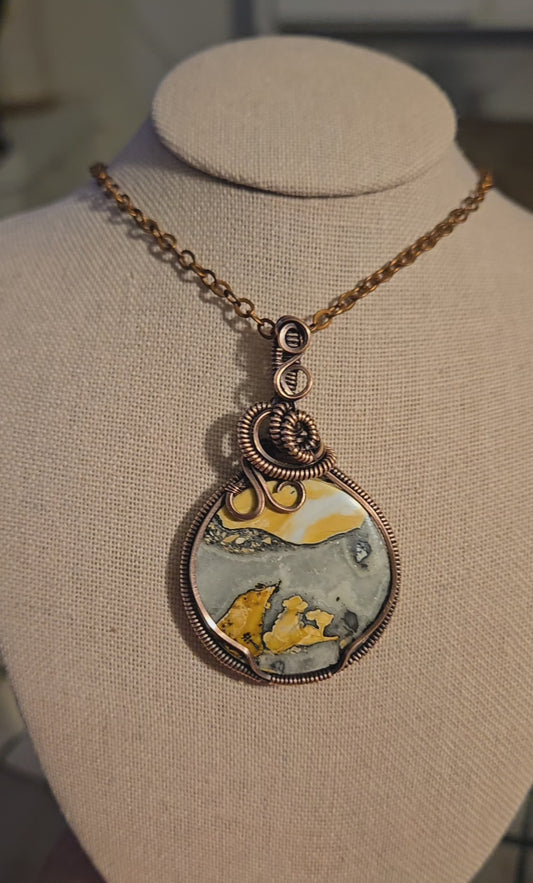 Maligano Jasper in Antiqued Copper
