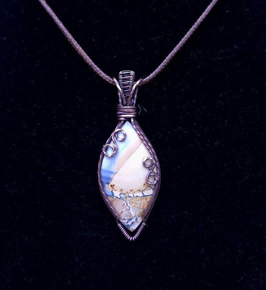 Maligano Jasper in Antiqued Copper