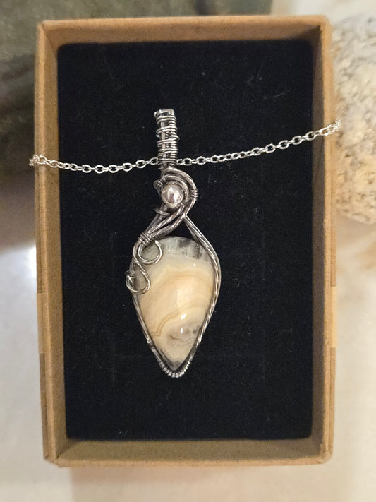 Crazy Lace Agate in Sterling Silver