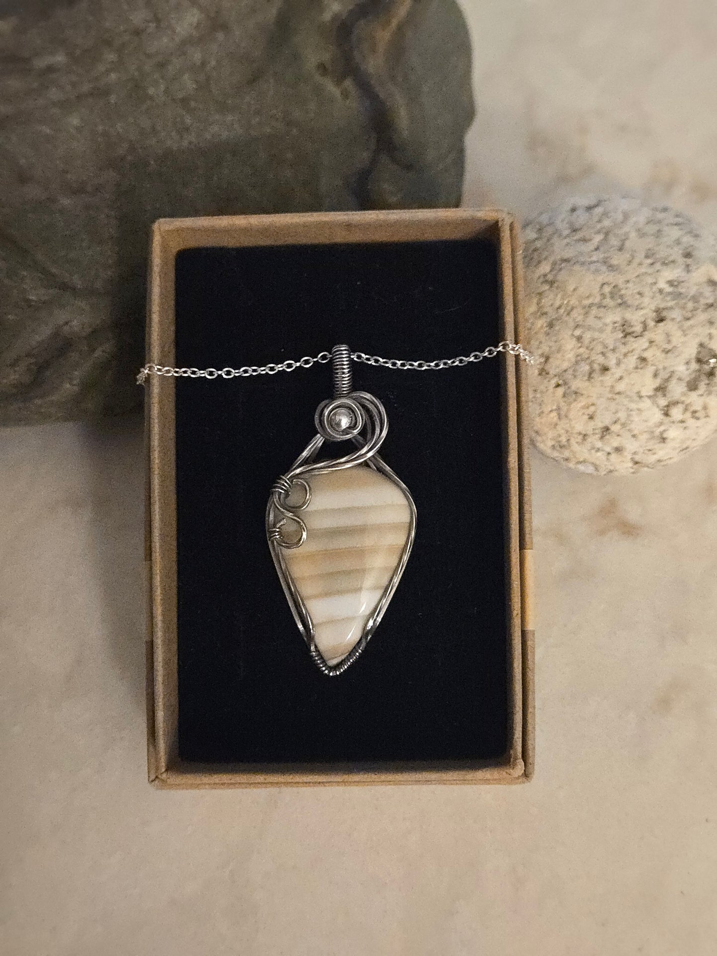 Saturn Chalcedony in Sterling Silver