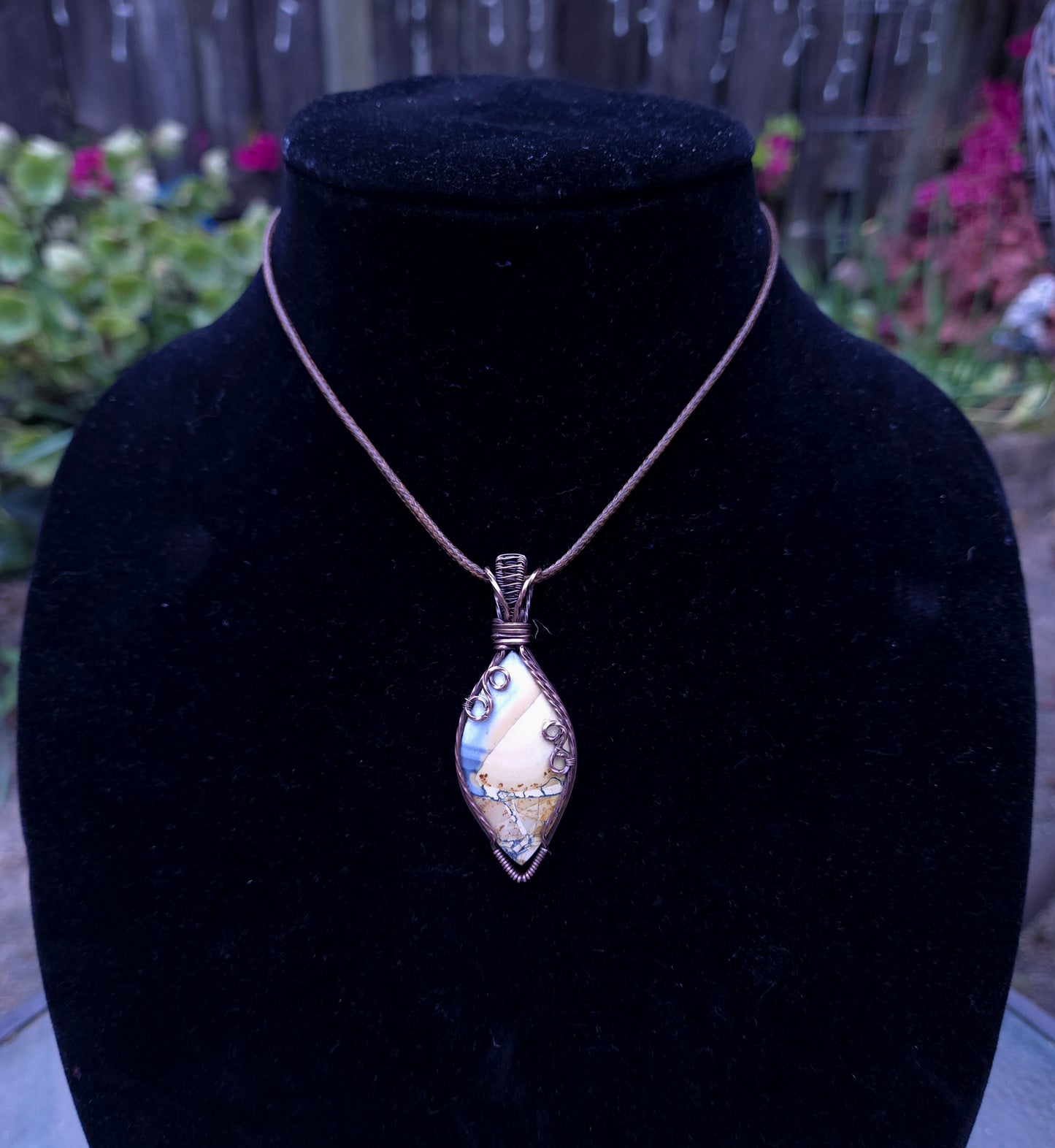 Maligano Jasper in Antiqued Copper