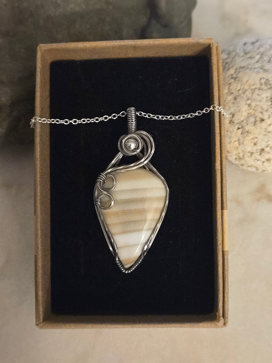Saturn Chalcedony in Sterling Silver