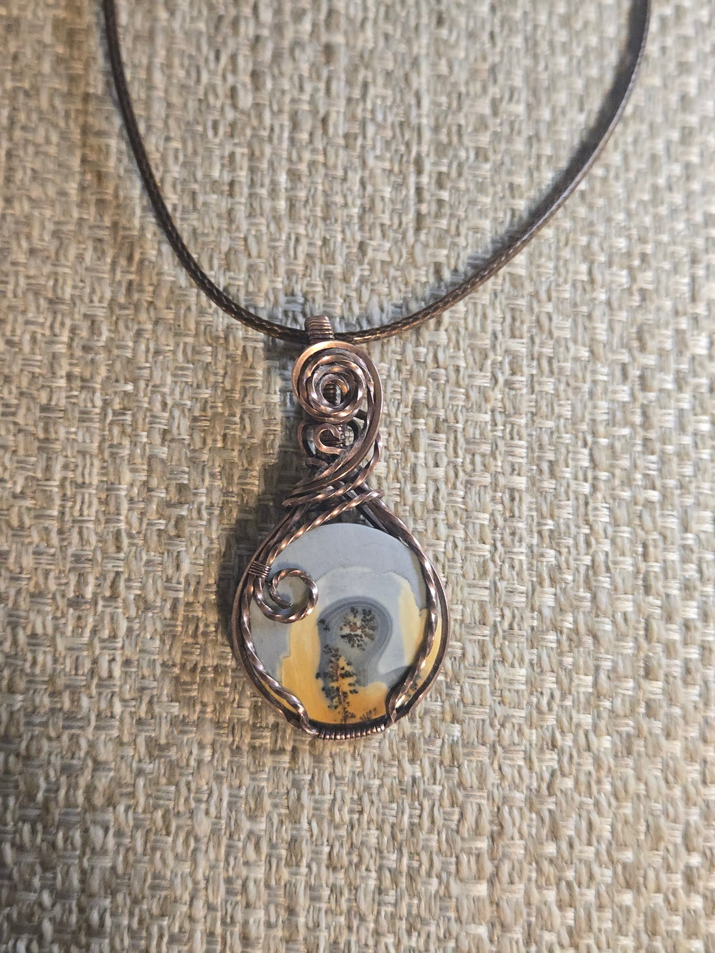 Maligano Jasper in Antiqued Copper