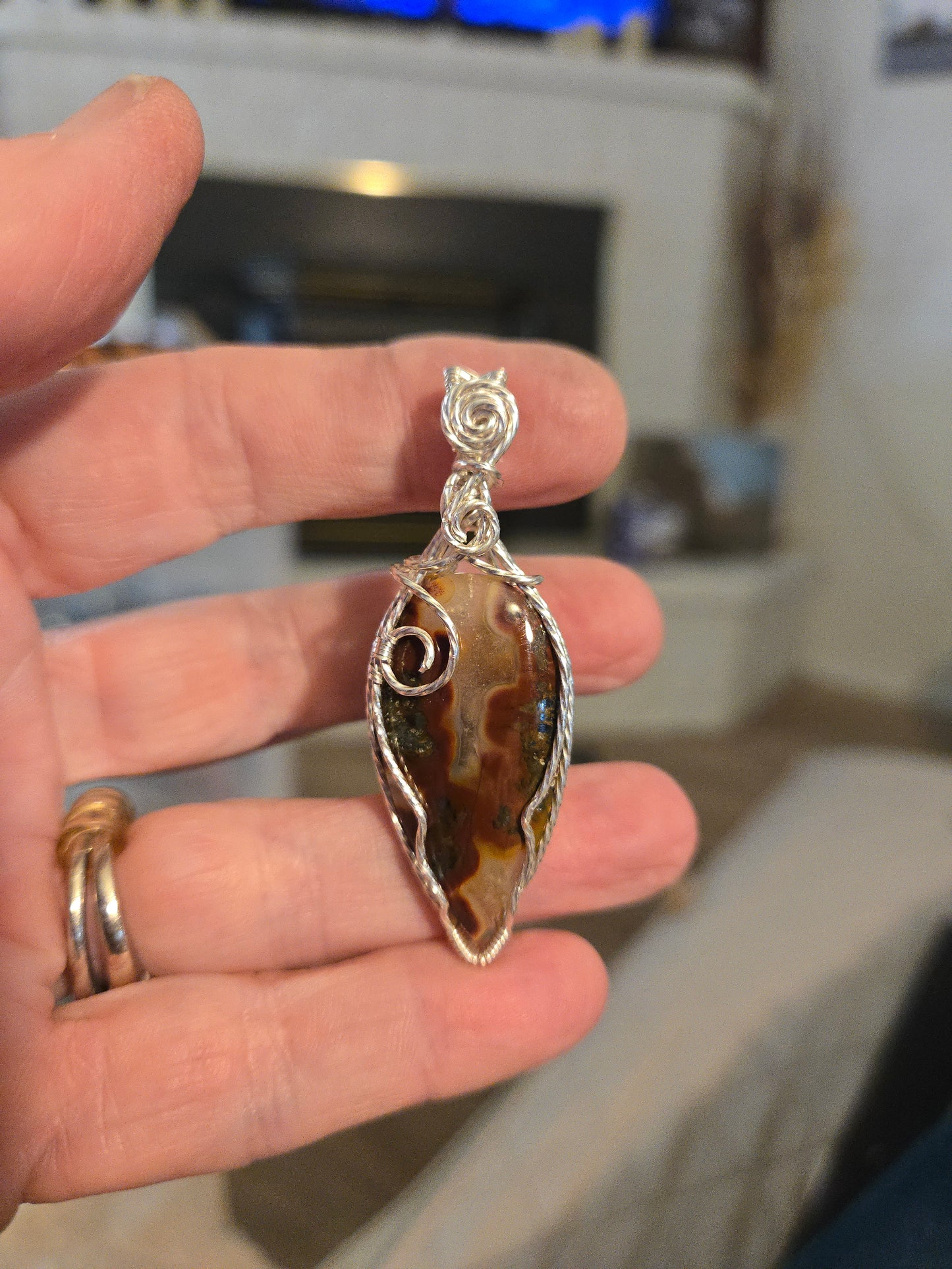 Red Marcasite in Sterling Silver Wire