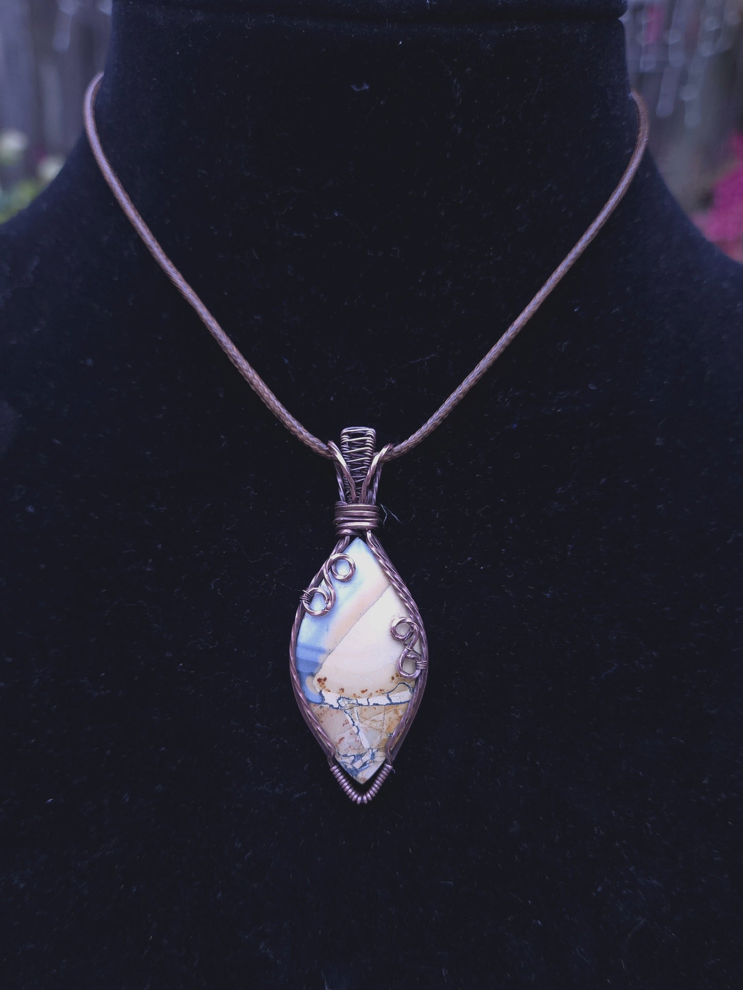 Maligano Jasper in Antiqued Copper