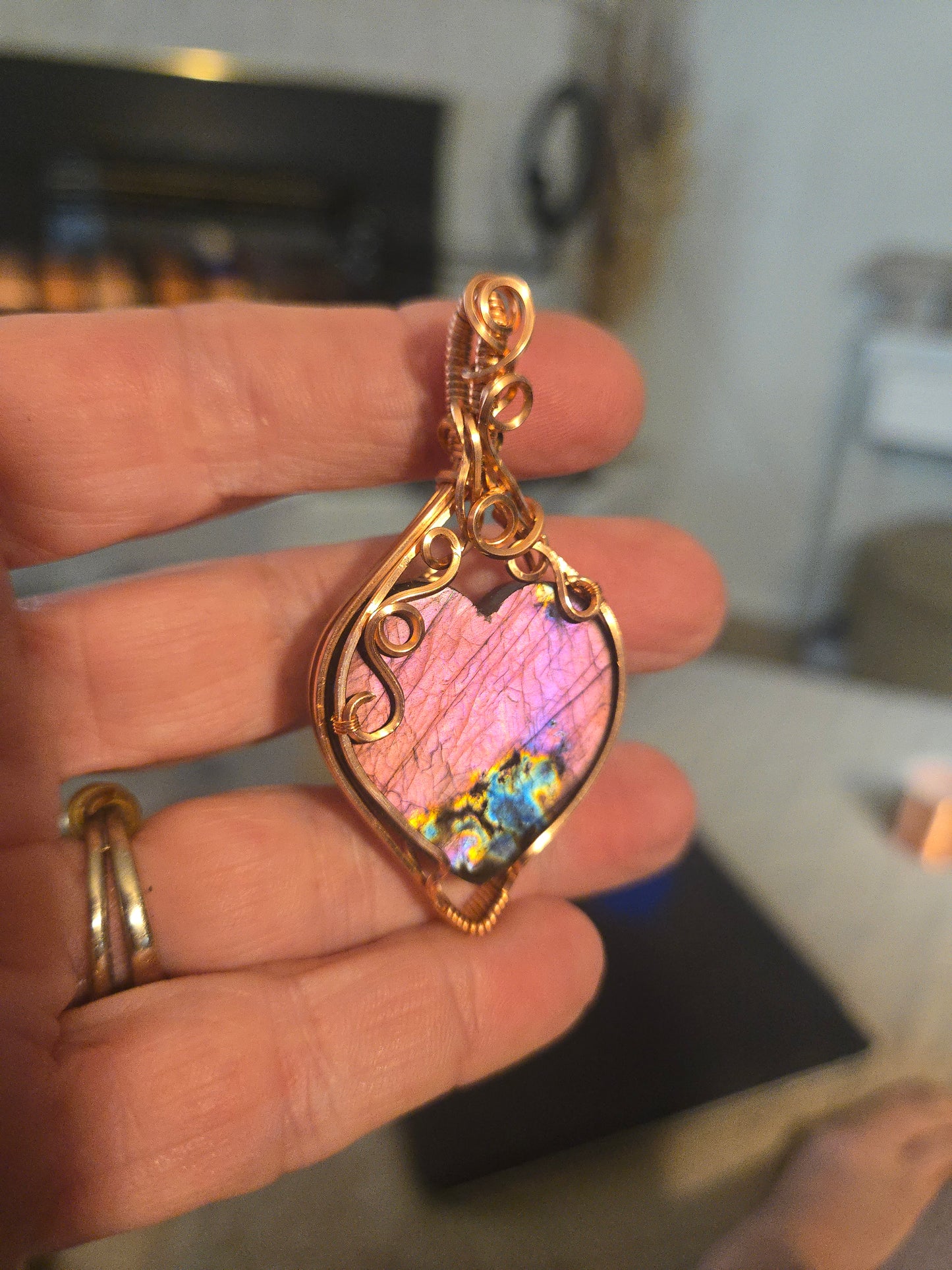 Labradorite Heart Beauty