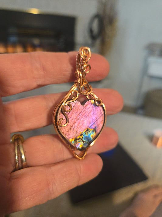 Labradorite Heart Beauty