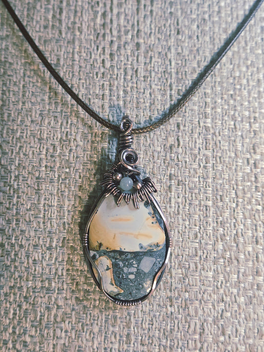 Maligano Jasper in Antiqued Copper